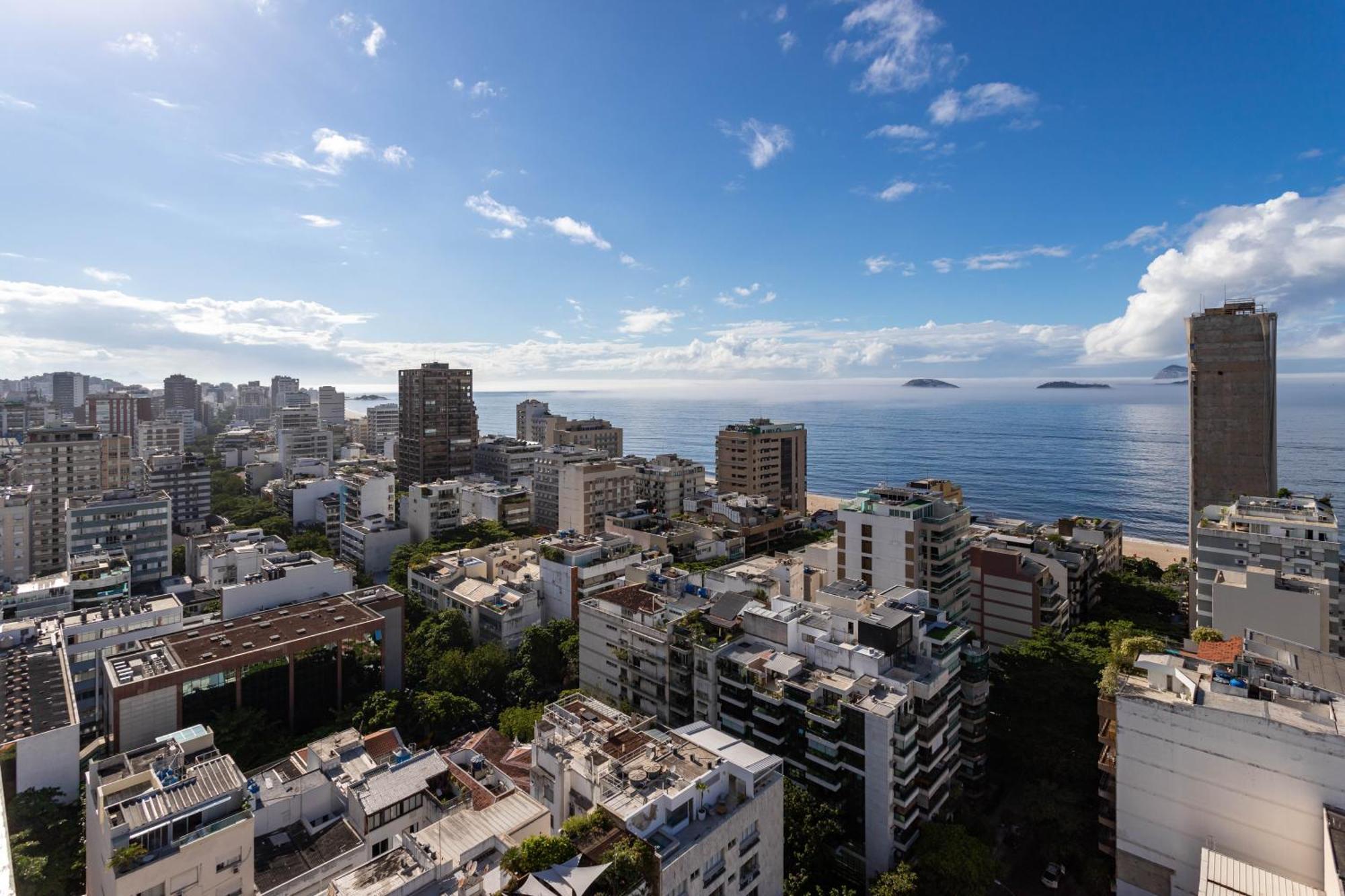 Apartamento Flat Leblon - Vista Mar E Vista Cristo Rendendo - 300m E 150m Metro - Ar Condicionado, Smartv 50